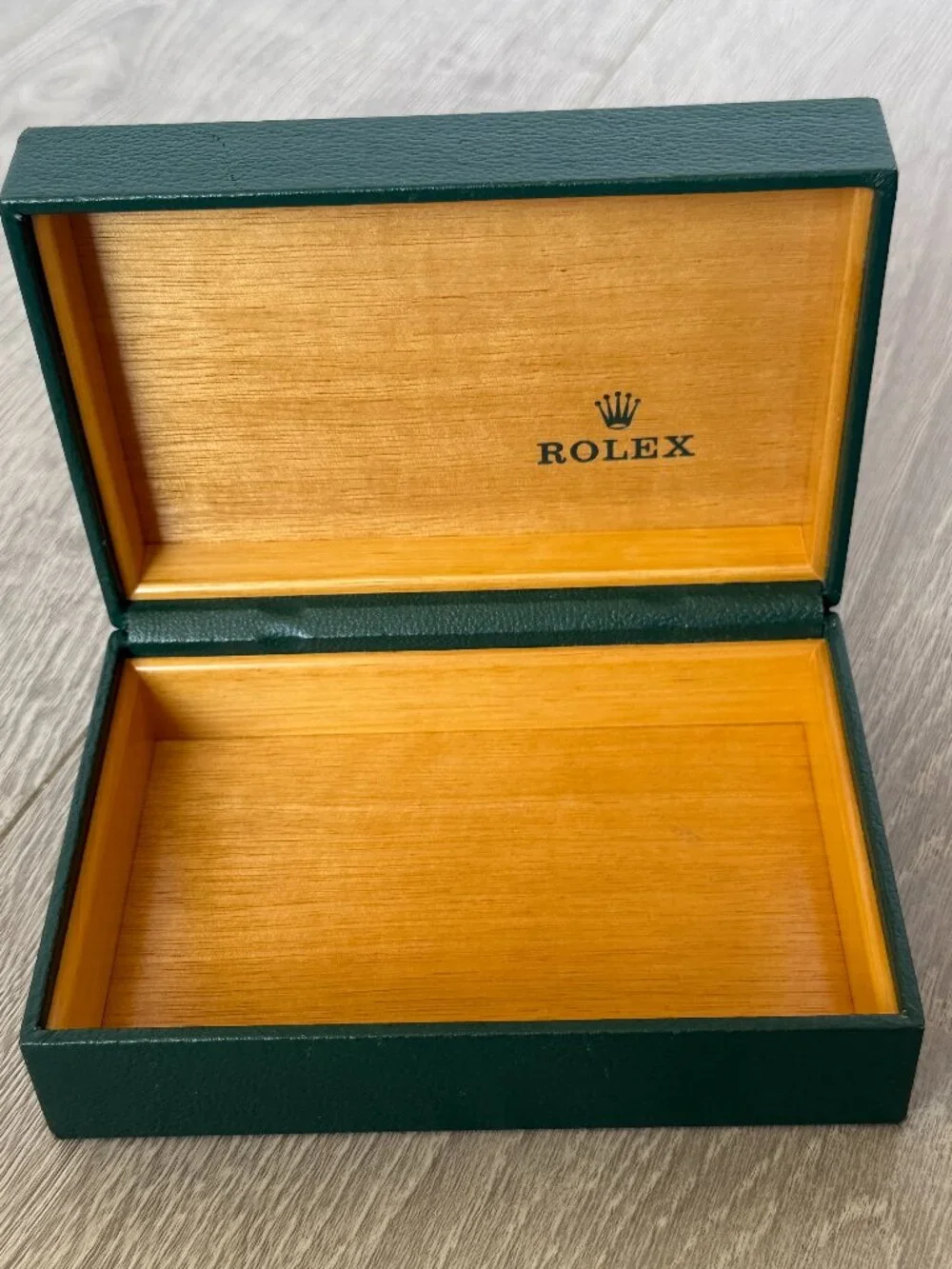 Vintage Rolex Green Watch Presentation Box Case 68.00.71 Empty Box Only